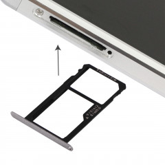 iPartsBuy Huawei Honor 7 Nano carte SIM plateau + nano carte SIM / Micro SD (gris)