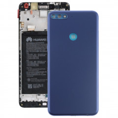 Capot arrière avec touches latérales pour Huawei Y7 (2018) (Bleu)