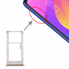 Plateau pour carte SIM + Plateau pour carte SIM / Plateau pour carte Micro SD pour Xiaomi Mi CC9e / Mi A3 (Argent)