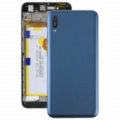 Cache arrière de batterie avec objectif et touches latérales pour Huawei Enjoy 9e (bleu)