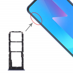 Pour Vivo U3x / U10 Plateau de carte SIM + Plateau de carte SIM + Plateau de carte Micro SD (Bleu)