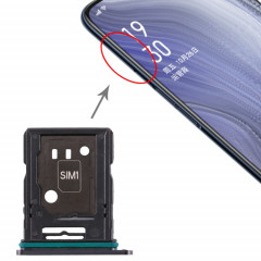 Plateau pour carte SIM + plateau pour carte SIM / plateau pour carte Micro SD pour zoom OPPO Reno 10x (noir)