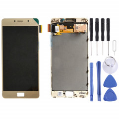 Écran LCD OEM pour Lenovo Vibe P2 / P2a42 / P2c72 Assemblage complet du numériseur avec cadre (Or)