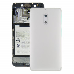 Cache arrière de batterie avec objectif et touches latérales pour Nokia 6 TA-1000 TA-1003 TA-1021 TA-1025 TA-1033 TA-1039 (Blanc)