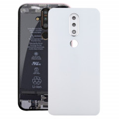 Cache arrière de batterie avec objectif d'appareil photo pour Nokia X6 (2018) / 6.1 Plus TA-1099 (Blanc)