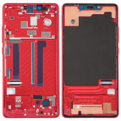 Lunette de cadre central avec touches latérales pour Xiaomi Mi 8 SE (rouge)