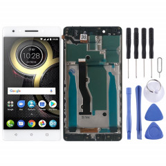 Écran LCD et numériseur complet avec cadre pour Lenovo K8 Note XT1902-3 (blanc)