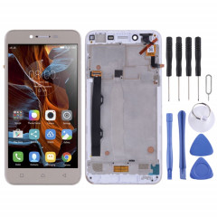 Écran LCD OEM pour Lenovo Vibe K5 Plus A6020A46 A6020l36 A6020l37 Assemblage complet du numériseur avec cadre (Or)