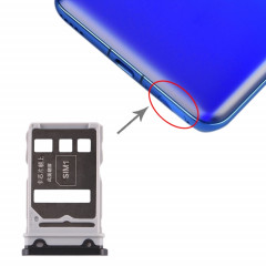 Plateau pour carte SIM + Plateau pour carte SIM pour Huawei Honor V30 Pro / Honor V30 (Noir)