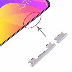 Touches latérales pour Xiaomi Mi CC9 (argent)