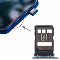 Plateau de la carte SIM + plateau de la carte NM pour Huawei Mate 30 (bleu)