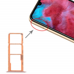 Plateau pour Carte SIM + Plateau pour Carte SIM + Plateau pour Carte Micro SD pour Huawei Honor Play 3e (Or)