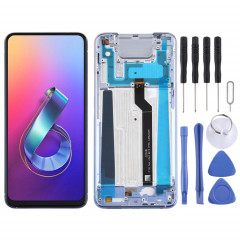 LCD Screen and Digitizer Full Assembly with Frame for Asus Zenfone 6 ZS630KL I01WD(Silver)