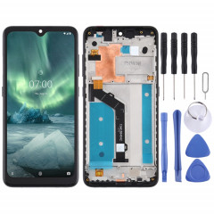 Écran LCD et numériseur complet avec cadre pour Nokia 7.2 TA-1196 (noir)