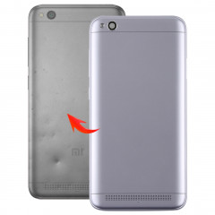 Couverture arrière avec lentille de la caméra et touches latérales pour Xiaomi Redmi 5 (Gris)