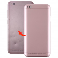 Couverture arrière avec lentille de la caméra et touches latérales pour Xiaomi Redmi 5A (or rose)