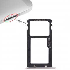 Bac Carte SIM + Bac Carte SIM / Carte Micro SD pour Huawei G8 (Argent)