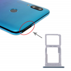 Plateau pour Carte SIM + Plateau pour Carte SIM / Plateau pour Carte Micro SD pour Huawei P smart Pro 2019 (Bleu)