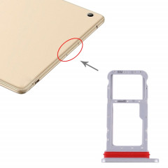 Plateau pour carte SIM + plateau pour carte Micro SD pour Huawei Honor Waterplay (Argent)