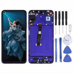 Écran LCD et numériseur complet avec cadre pour Huawei Honor 20 / Nova 5T (bleu saphir)