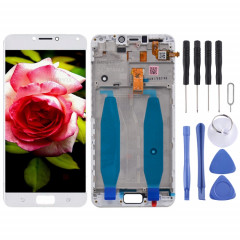 Écran LCD et numériseur complet avec cadre pour Asus Zenfone 4 Max ZC554KL X00ID (blanc)