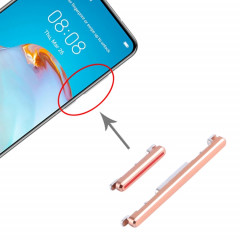 Bouton d'alimentation et bouton de contrôle du volume pour Huawei P40 (or)