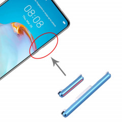 Bouton d'alimentation et bouton de contrôle du volume pour Huawei P40 (bleu)