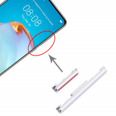 Bouton d'alimentation et bouton de contrôle du volume pour Huawei P40 (Argent)