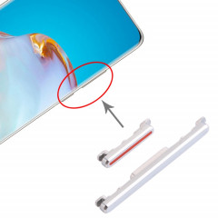 Bouton d'alimentation et bouton de contrôle du volume pour Huawei P40 Pro (Argent)