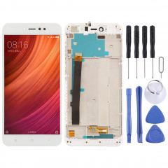 Ecran LCD et assemblée complète de numérisation avec cadre pour Xiaomi Redmi Note 5A Prime / Remdi Y1 (Blanc)