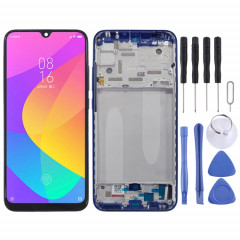 Écran LCD et numériseur complet avec cadre pour Xiaomi Mi CC9e / Mi A3 (bleu)