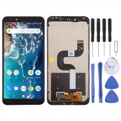 Ecran LCD et numériseur Assemblage complet avec cadre pour Xiaomi Mi 6X / A2 (Noir)