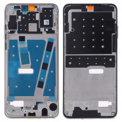 Plaque de lunette de cadre LCD de boîtier avant avec touches latérales pour Huawei P30 Lite (Argent)