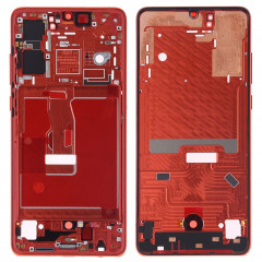 Plaque de lunette de cadre LCD de boîtier avant avec touches latérales pour Huawei P30 (Orange)