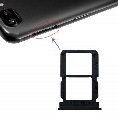 Pour OnePlus 5T A5010 Plateau de carte SIM + Plateau de carte SIM (Noir)