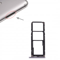 Plateau pour carte SIM + Plateau pour carte SIM + Carte Micro SD pour Xiaomi Redmi S2 (Gris)