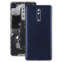 Cache arrière de la batterie avec objectif et touches latérales pour Nokia 8 (bleu)