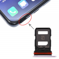 Pour vivo X30 plateau de carte SIM + plateau de carte SIM (argent)