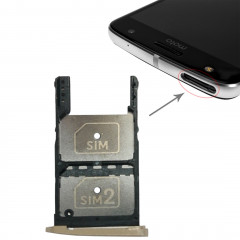 2 Plateau pour carte SIM + Plateau pour carte Micro SD pour Motorola Moto Z Play (Or)