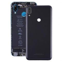 Couverture arrière avec objectif d'appareil photo et touches latérales pour Asus Zenfone Max Pro (M1) / ZB601KL (noir)
