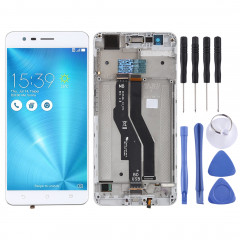 Ecran LCD et numériseur Assemblage complet avec cadre pour Asus Zenfone 3 Zoom ZE553KL (blanc)