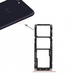 2 Plateau Carte SIM + Plateau Micro SD pour Asus ZenFone 4 Max ZC520KL (Or)