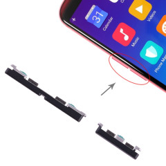 Pour les touches latérales OPPO R11s (noir)