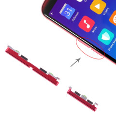 Pour les touches latérales OPPO R11s (rouge)