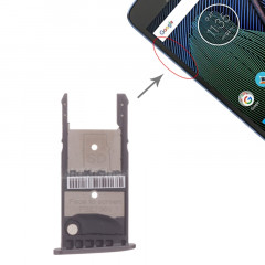 Plateau pour carte SIM + plateau pour carte Micro SD pour Motorola Moto G5 Plus (Noir)