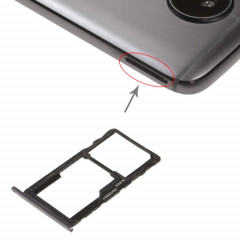 Plateau pour Carte SIM + Plateau pour Carte SIM / Plateau pour Carte Micro SD pour Motorola Moto G5S (Noir)