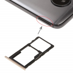 Plateau pour Carte SIM + Plateau pour Carte SIM / Plateau pour Carte Micro SD pour Motorola Moto G5S (Or)