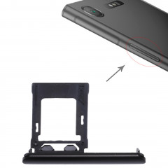 Plateau de carte SIM / Micro SD, Double plateau pour Sony Xperia XZ1 (Noir)