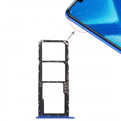 Plateau pour carte SIM + Plateau pour carte Micro SD pour Huawei Honor 8X (Bleu)