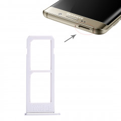 2 Plateau de carte SIM pour Galaxy S6 Edge plus / S6 Edge + (Argent)